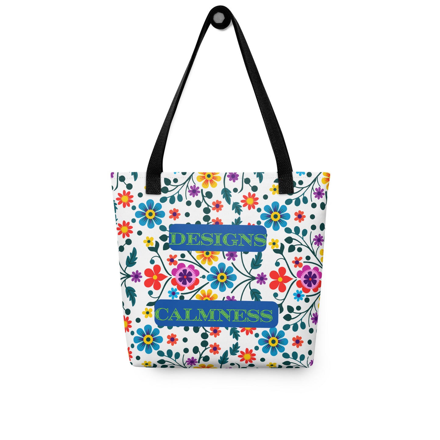Mexican Embroidery Seamless Pattern, CALMNESS DESIGNS, Creative Designer's, Tote bag