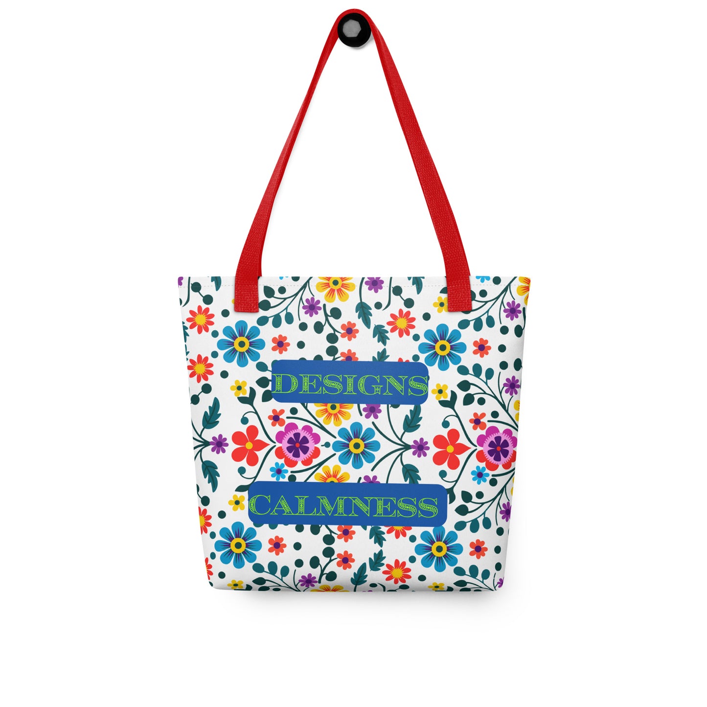Mexican Embroidery Seamless Pattern, CALMNESS DESIGNS, Creative Designer's, Tote bag