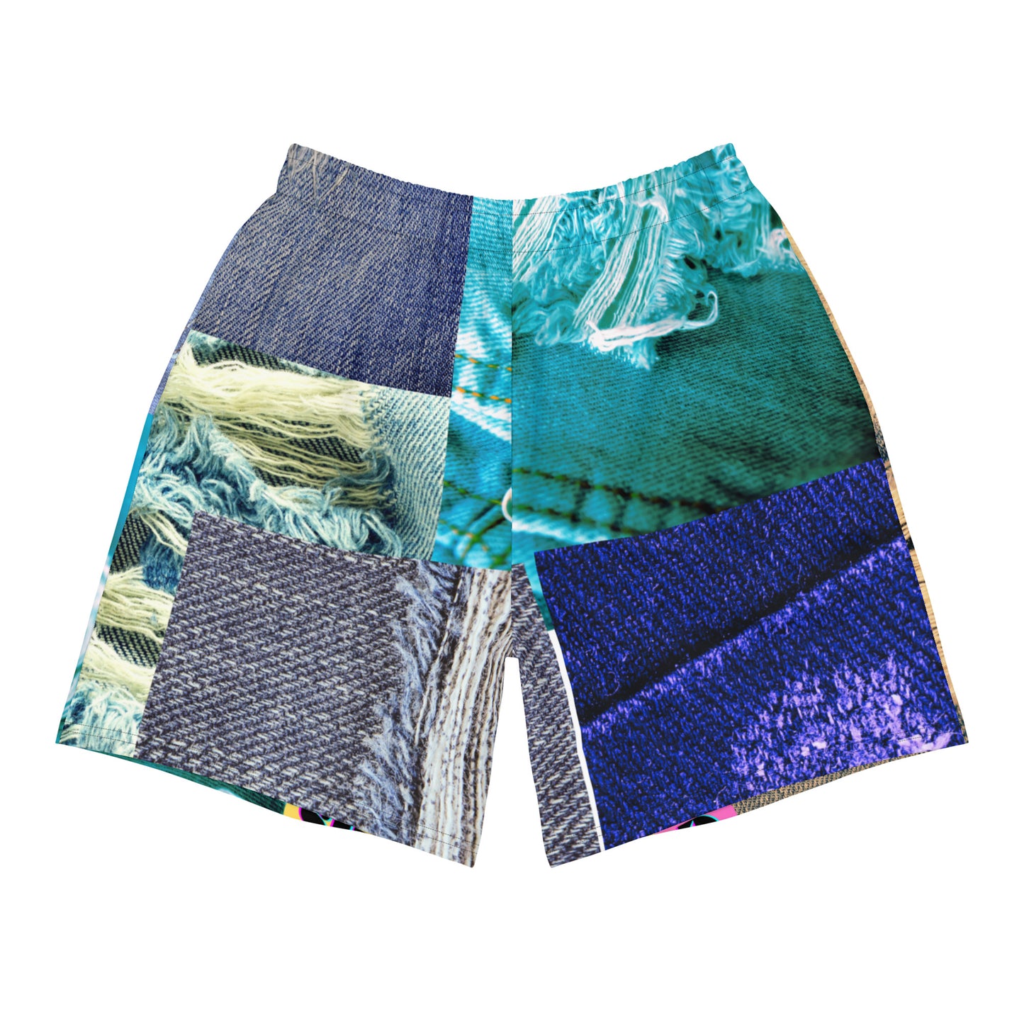 Denim Tech, Calmness Designs, All-Over Print Unisex Athletic Long Shorts