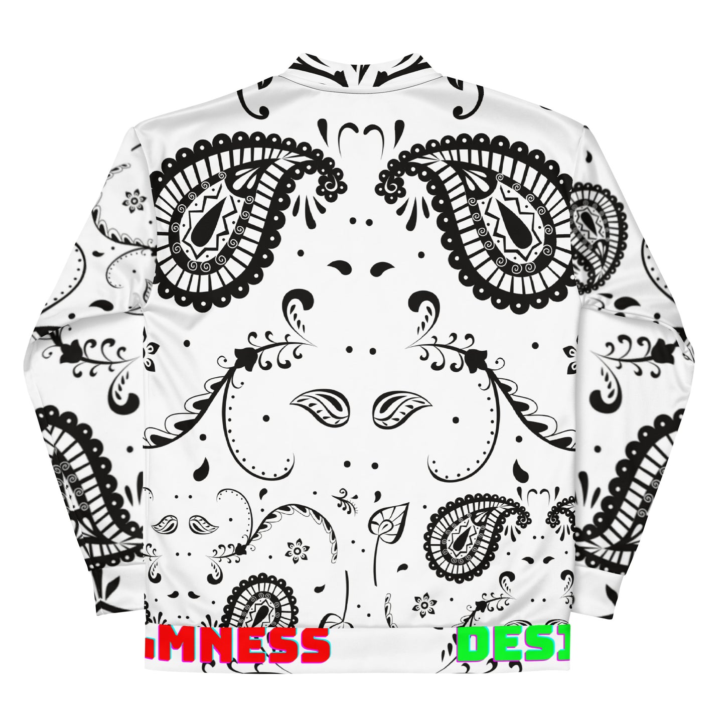 Paisley Pattern, Ornament Line, Unisex Bomber Jacket
