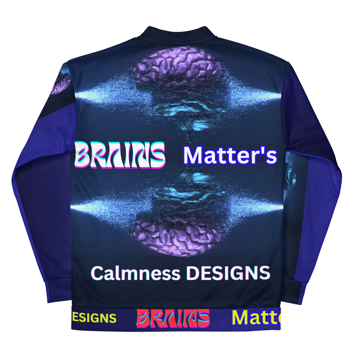 BRAIN'S Matter's, Calmness Designs, Unisex Bomber Jacket