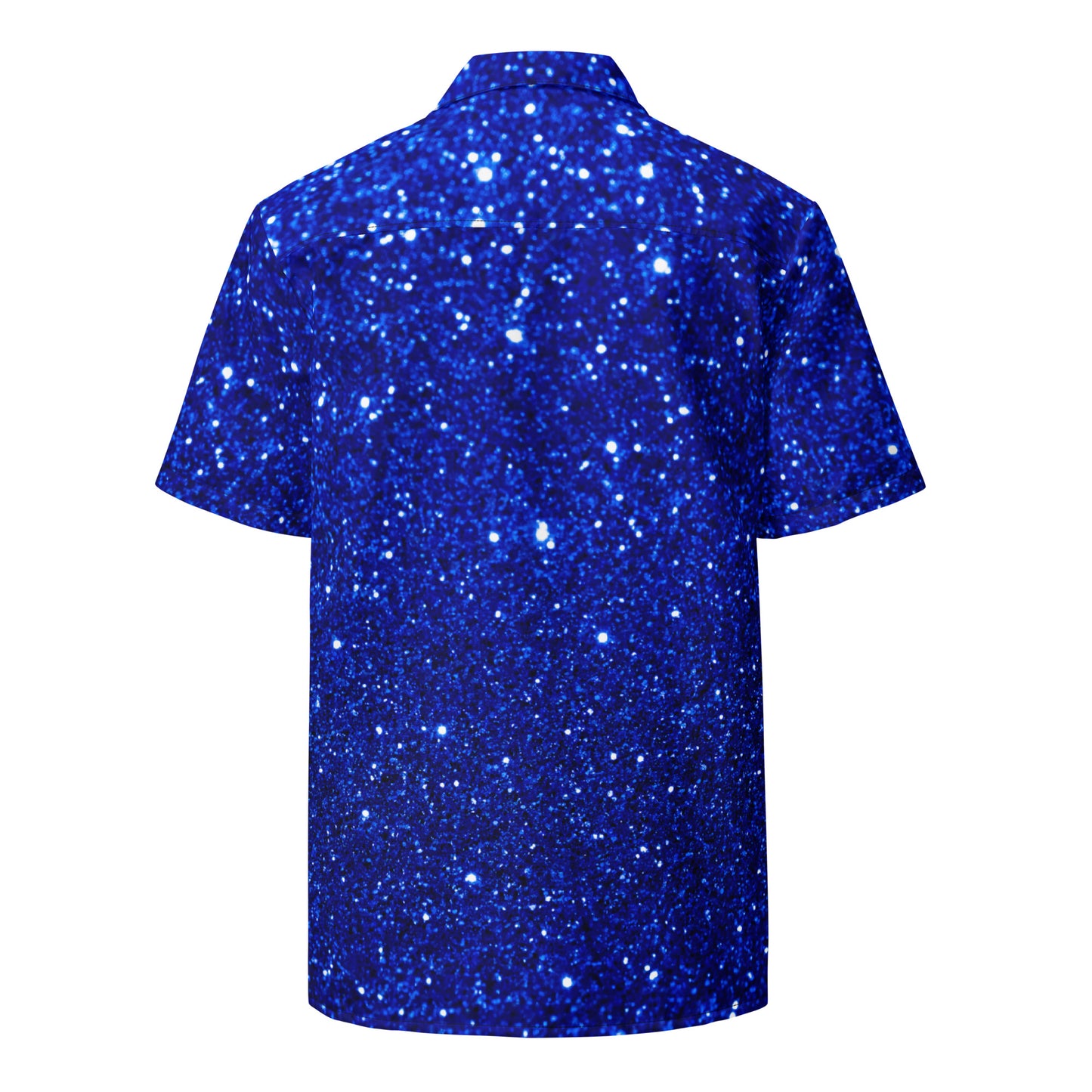 Sparkling Blue Color Sparkling Designs By Calmnessdesign.COM, Unisex button shirt
