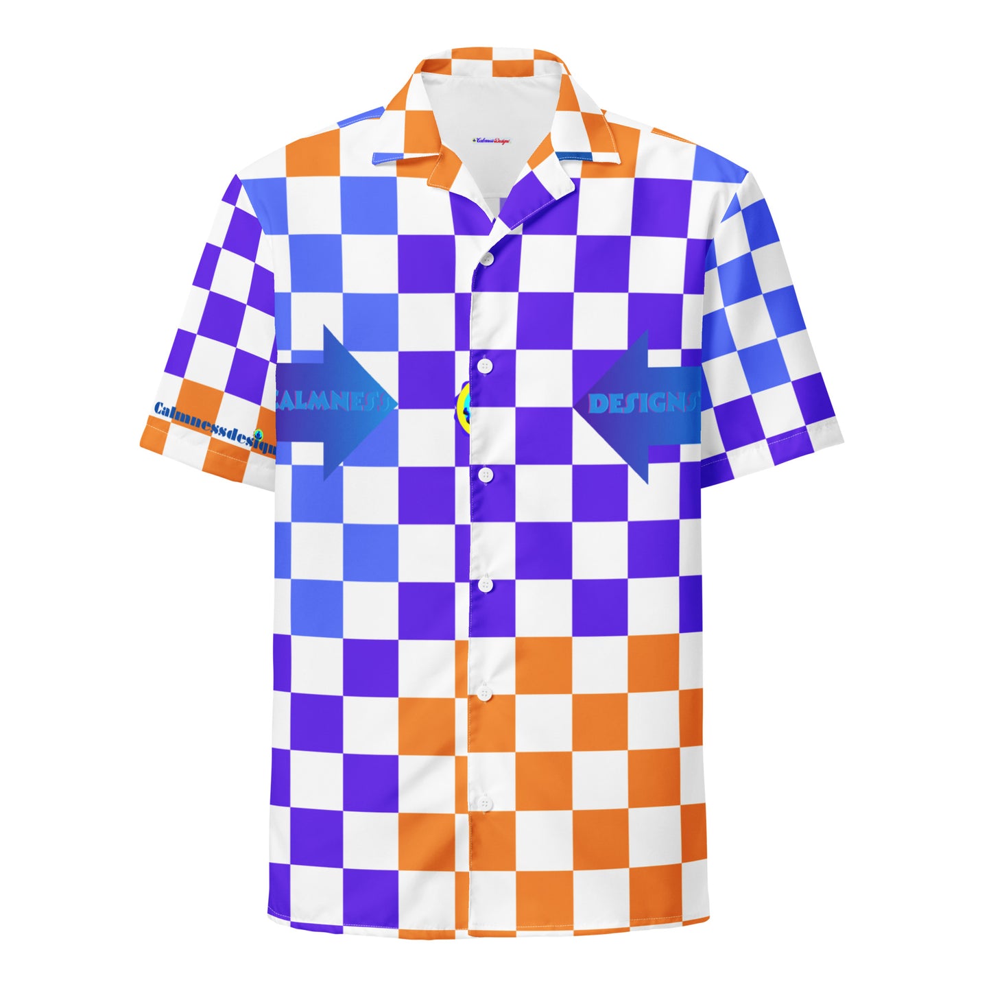 Checkerboard Styled, Calmnessdesign.COM, Unisex button shirt