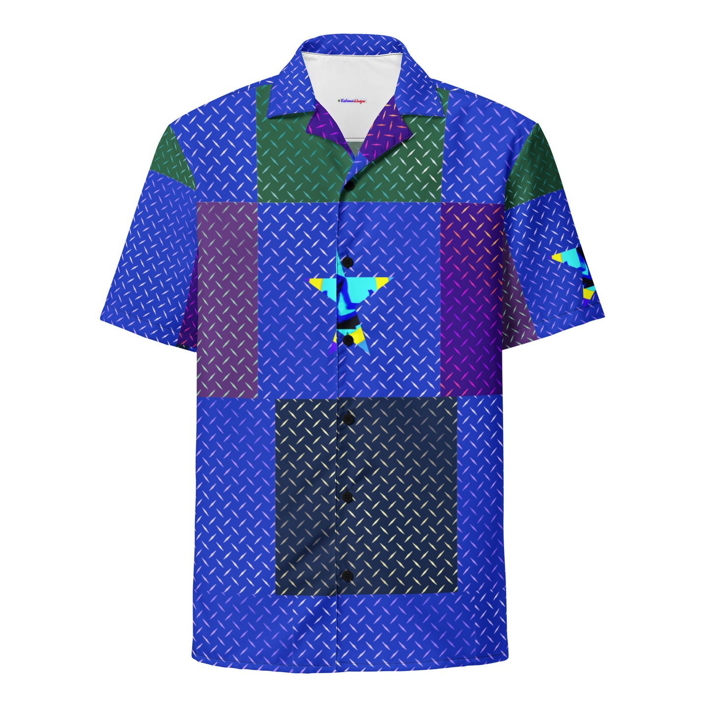Diamond Plate Metals, Calmnessdesign.COM, Unisex button shirt