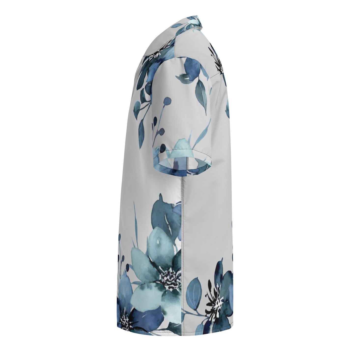 Exceptional Blue Flowers, Calmness Designs, Unisex button shirt