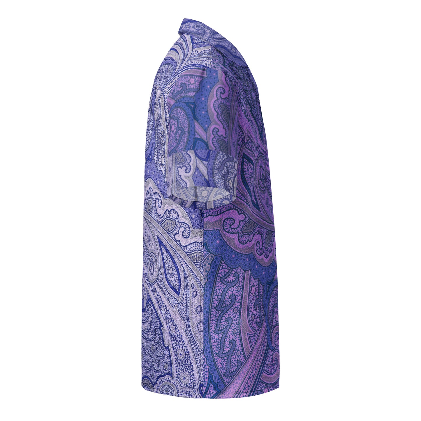 Purple Paisley, Creative Designs, Calmness Designs, Unisex button shirt