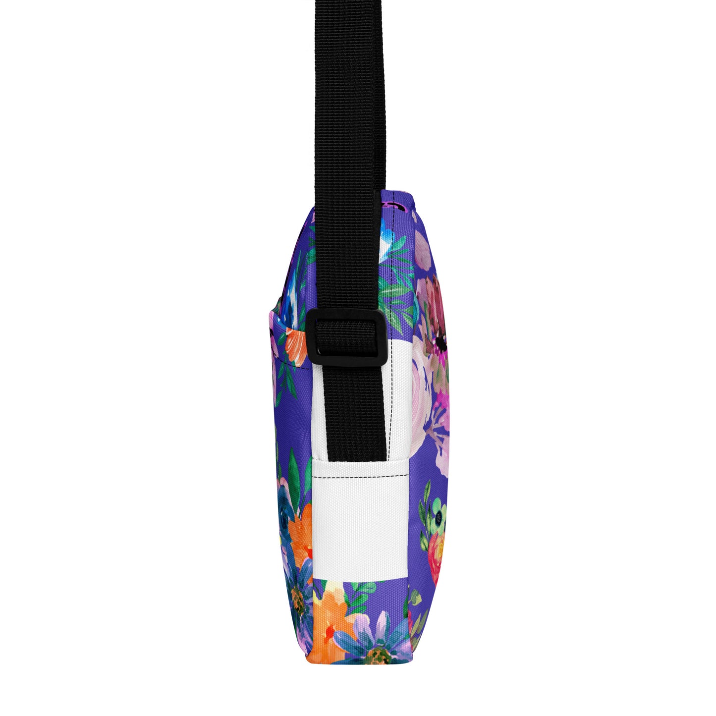 Wreaths Watercolor Flower Cutout, Calmness Designs, Calmnessdesign.COM, Utility crossbody bag