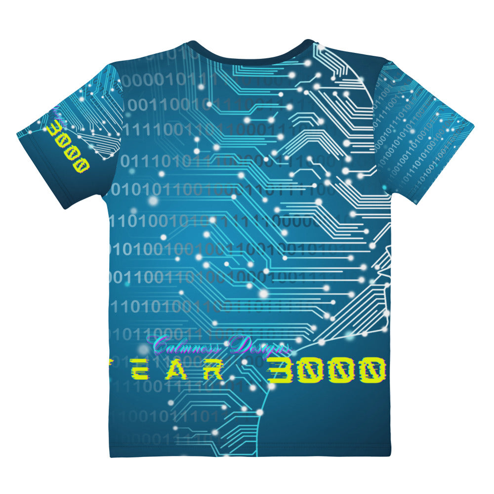 YEAR 3000, One's and Zero's, Calmness Designs, Women's T-shirt