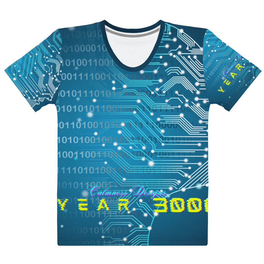 YEAR 3000, One's and Zero's, Calmness Designs, Women's T-shirt