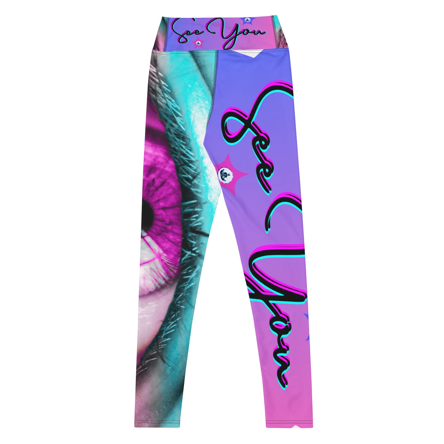 Eye See You, EYE, Calmness Designs LOGO STAR, Yoga Leggings