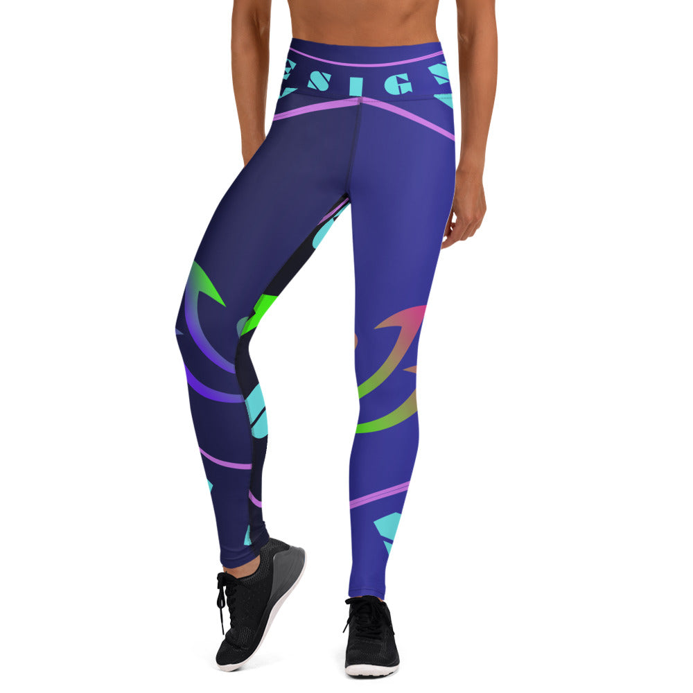 Yoga Meditation, Lotus Pose, Stars, CALMNESS DESIGNS, Creative Designer's, Yoga Leggings