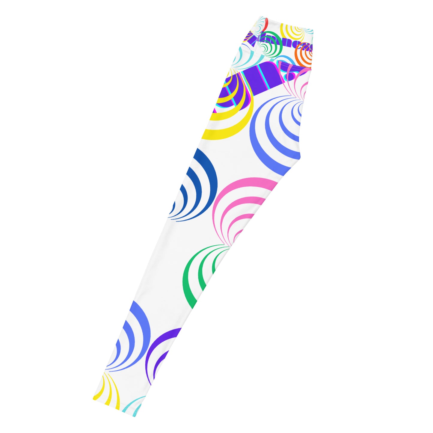 Round Circle Lines, Calmness Designs, Yoga Leggings