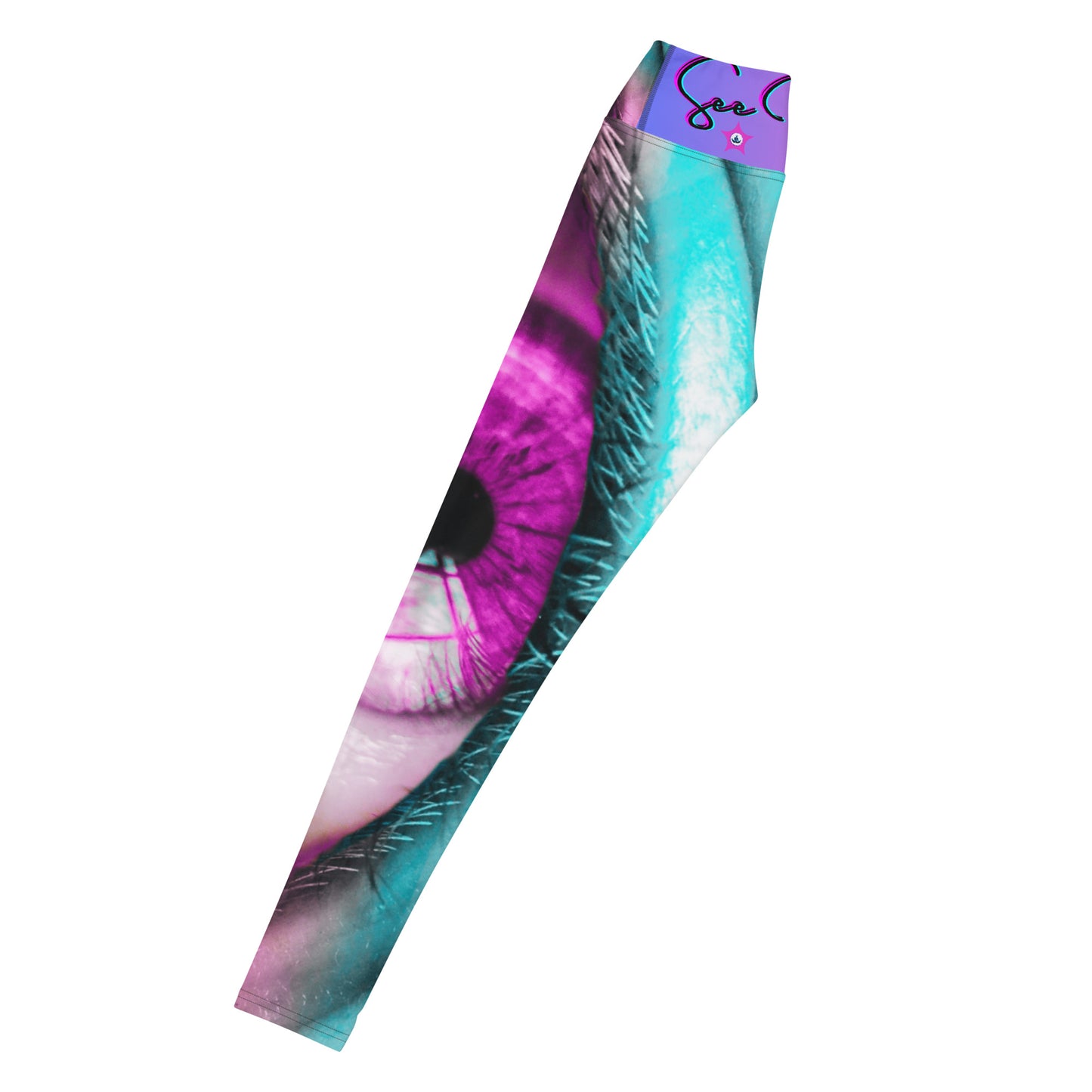 Eye See You, EYE, Calmness Designs LOGO STAR, Yoga Leggings