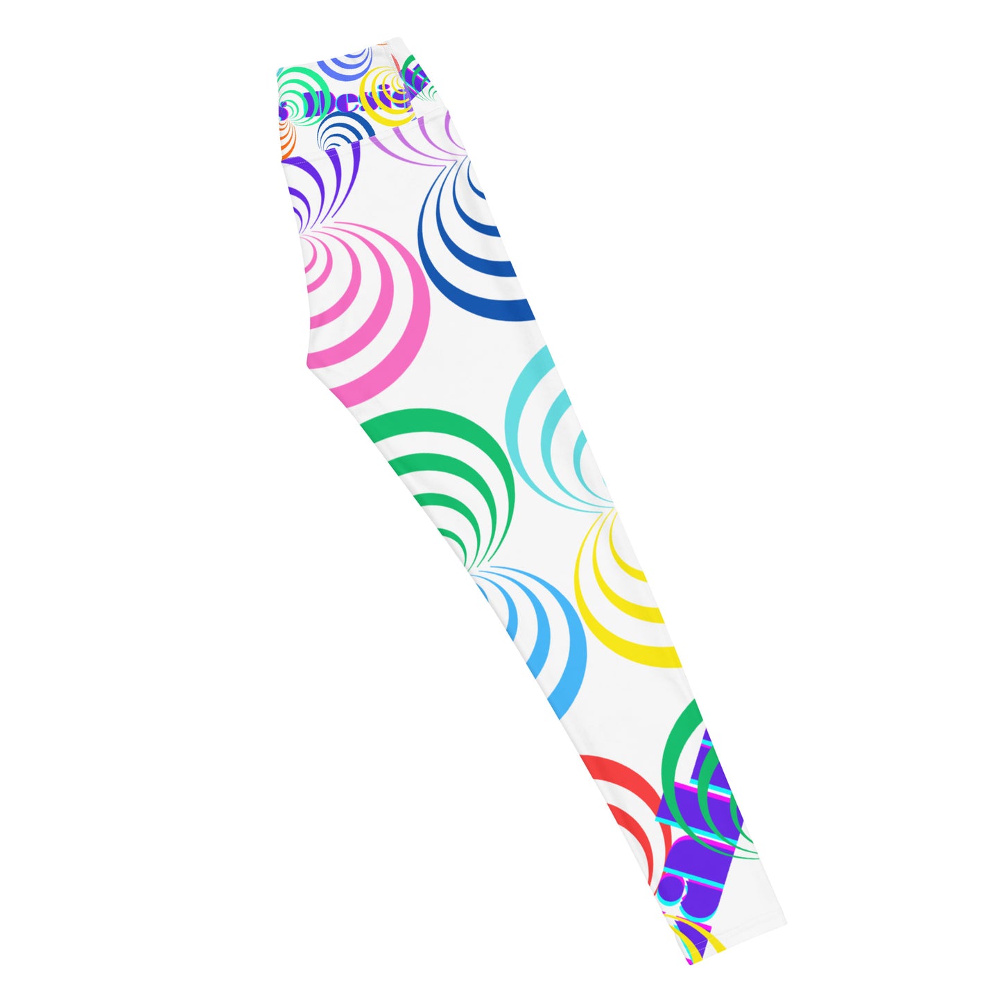 Round Circle Lines, Calmness Designs, Yoga Leggings