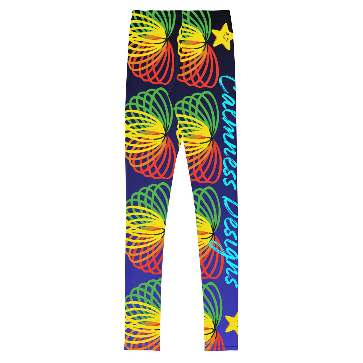 COLORFUL Organic Children's Toy, STARS, CALMNESS DESIGNS, Creative Designer's, Youth Leggings