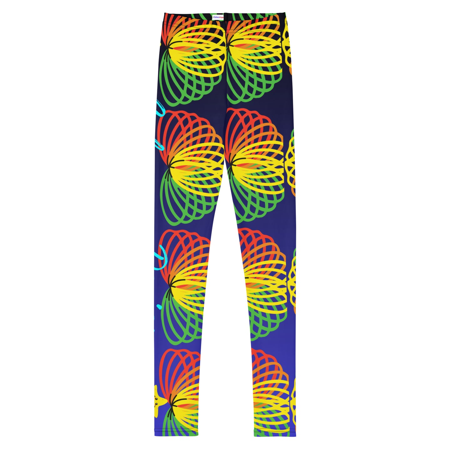 COLORFUL Organic Children's Toy, STARS, CALMNESS DESIGNS, Creative Designer's, Youth Leggings