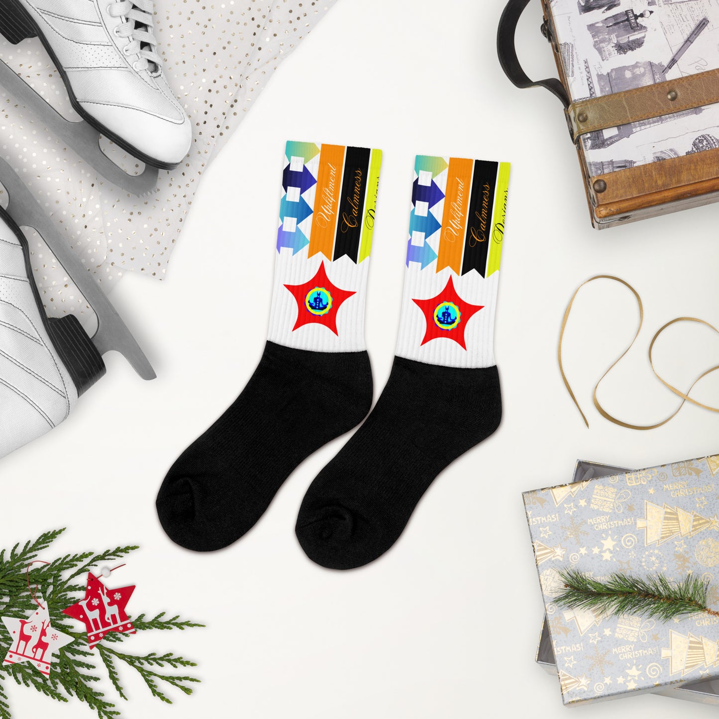 Upliftment, Double Head Arrow, Arrow, Calmness Designs, Creative Designs, Socks