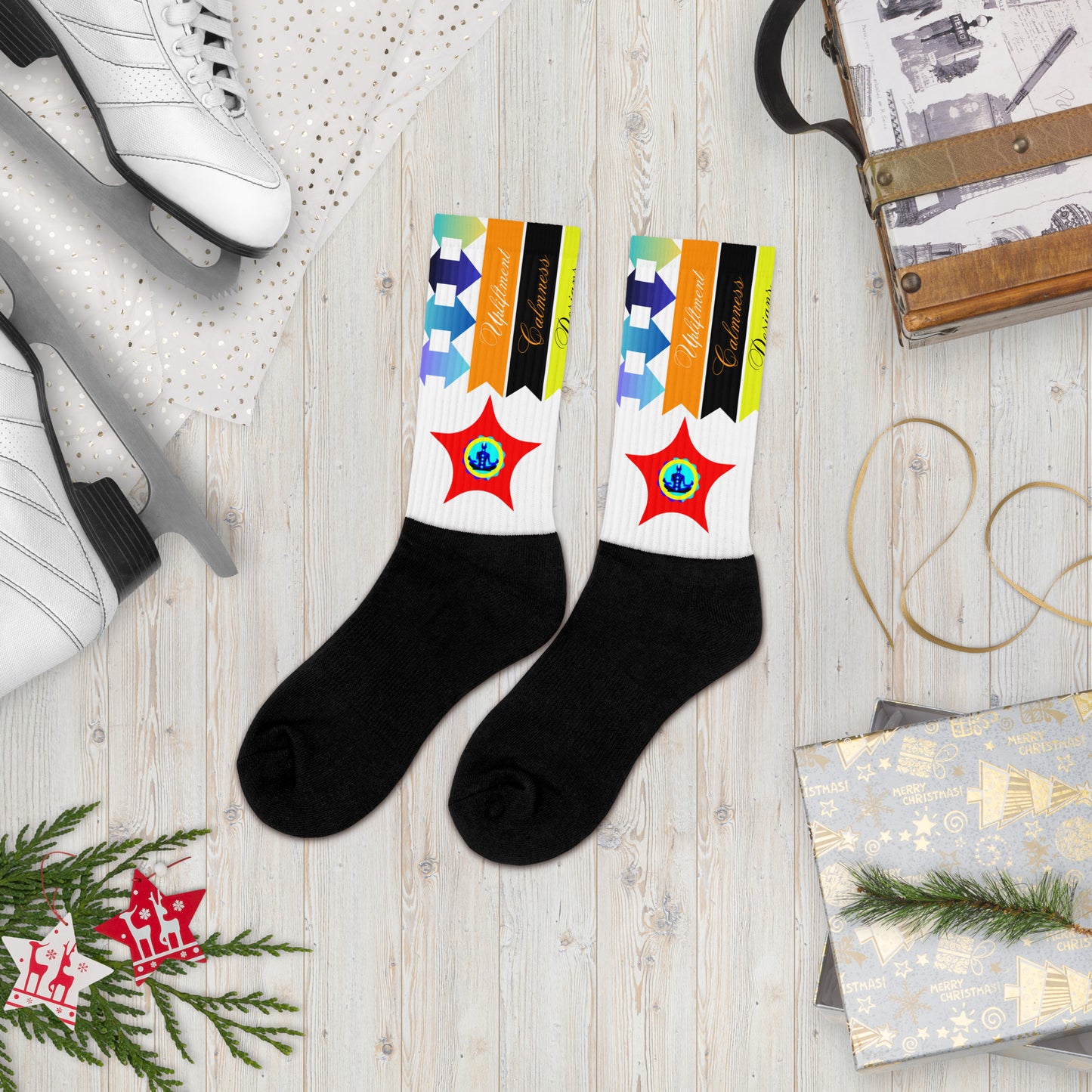 Upliftment, Double Head Arrow, Arrow, Calmness Designs, Creative Designs, Socks