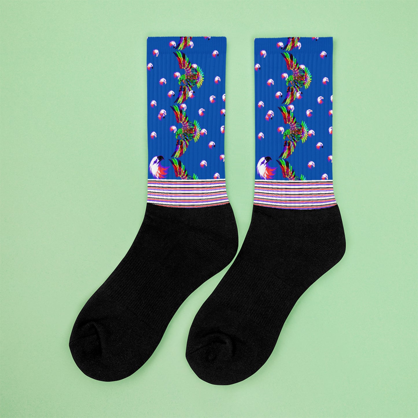 United States Of America, Independence day and Country Theme Vector, Bald-Head Eagle, Socks