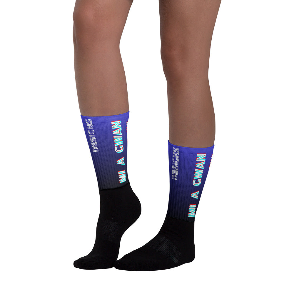 Mi AGWAN WHUL-DEM, Stars, Calmness Designs, Socks