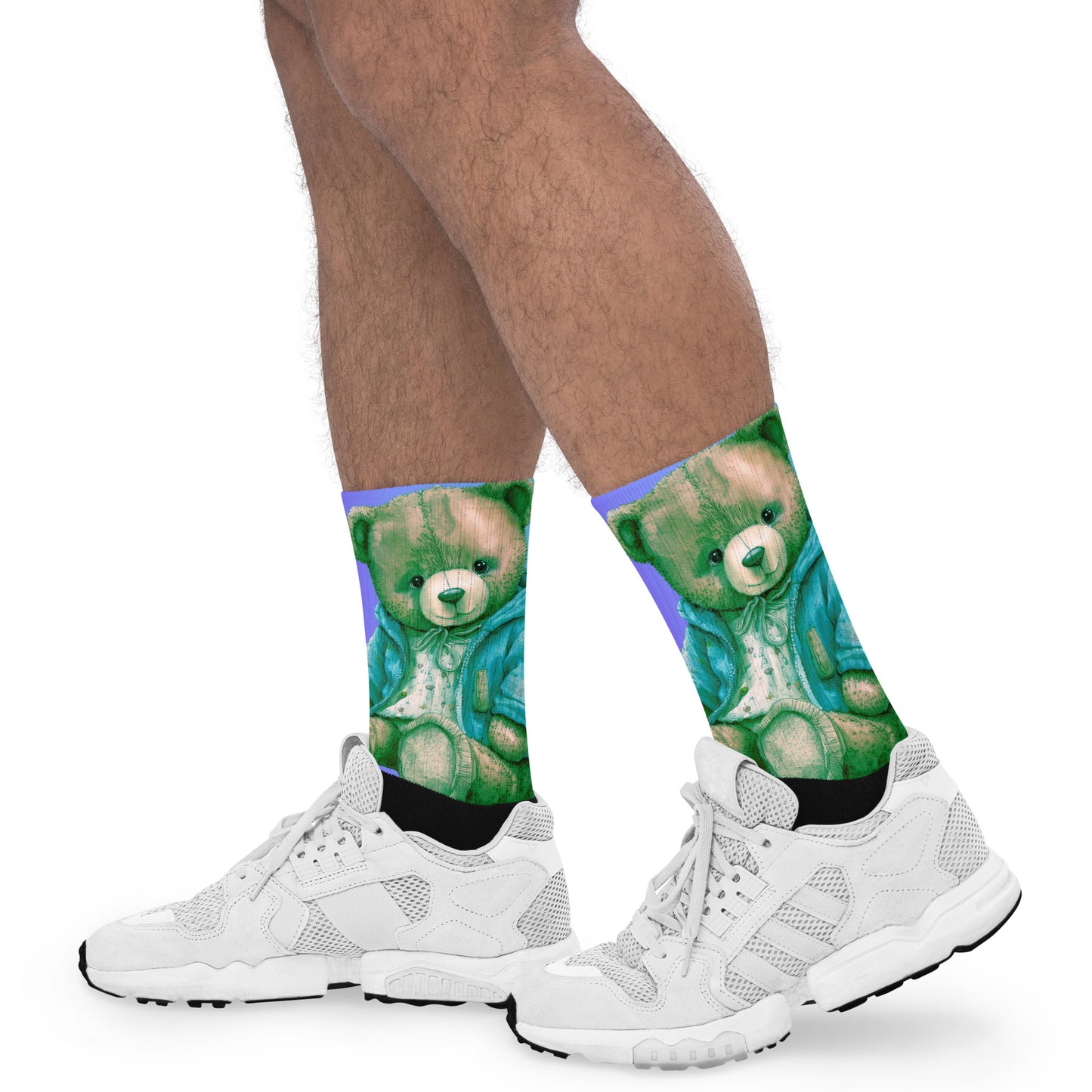 Teddy Bear, RELAXING, Chilling, Calmness Designs, Creative Designs, Socks