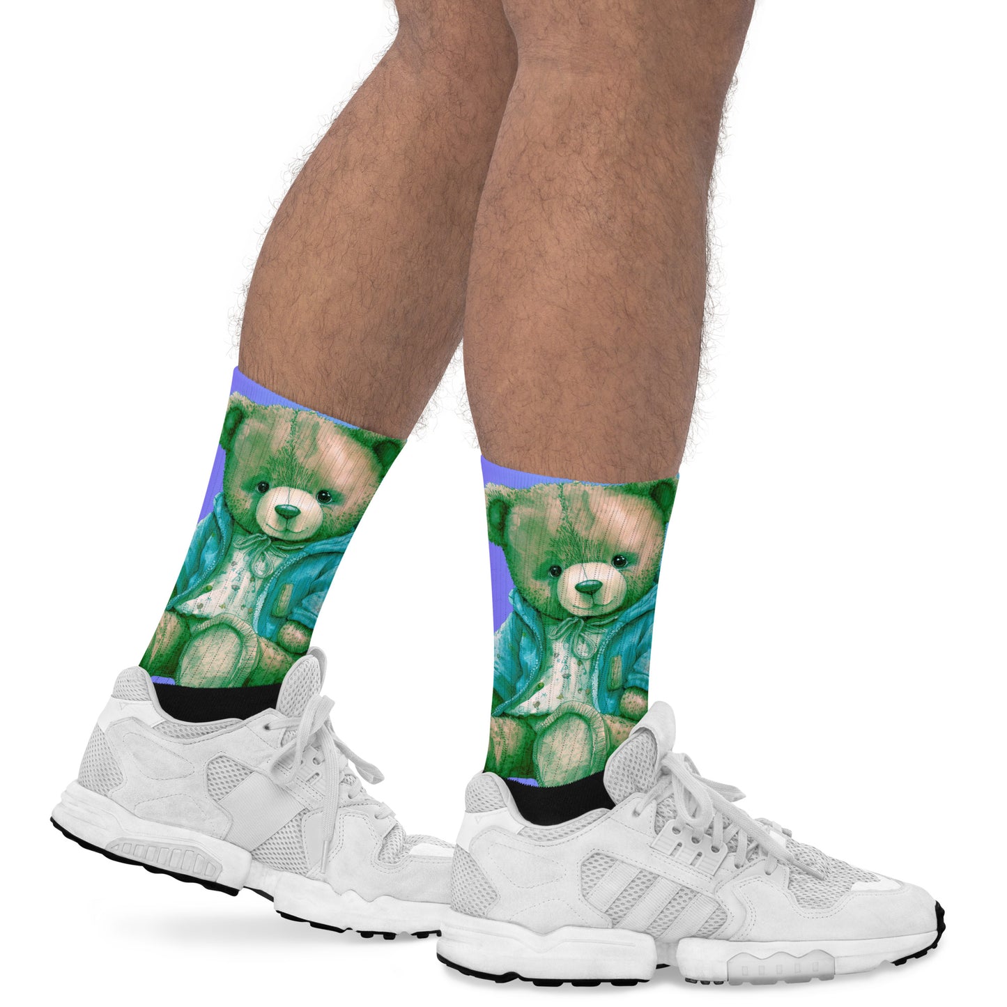 Teddy Bear, RELAXING, Chilling, Calmness Designs, Creative Designs, Socks