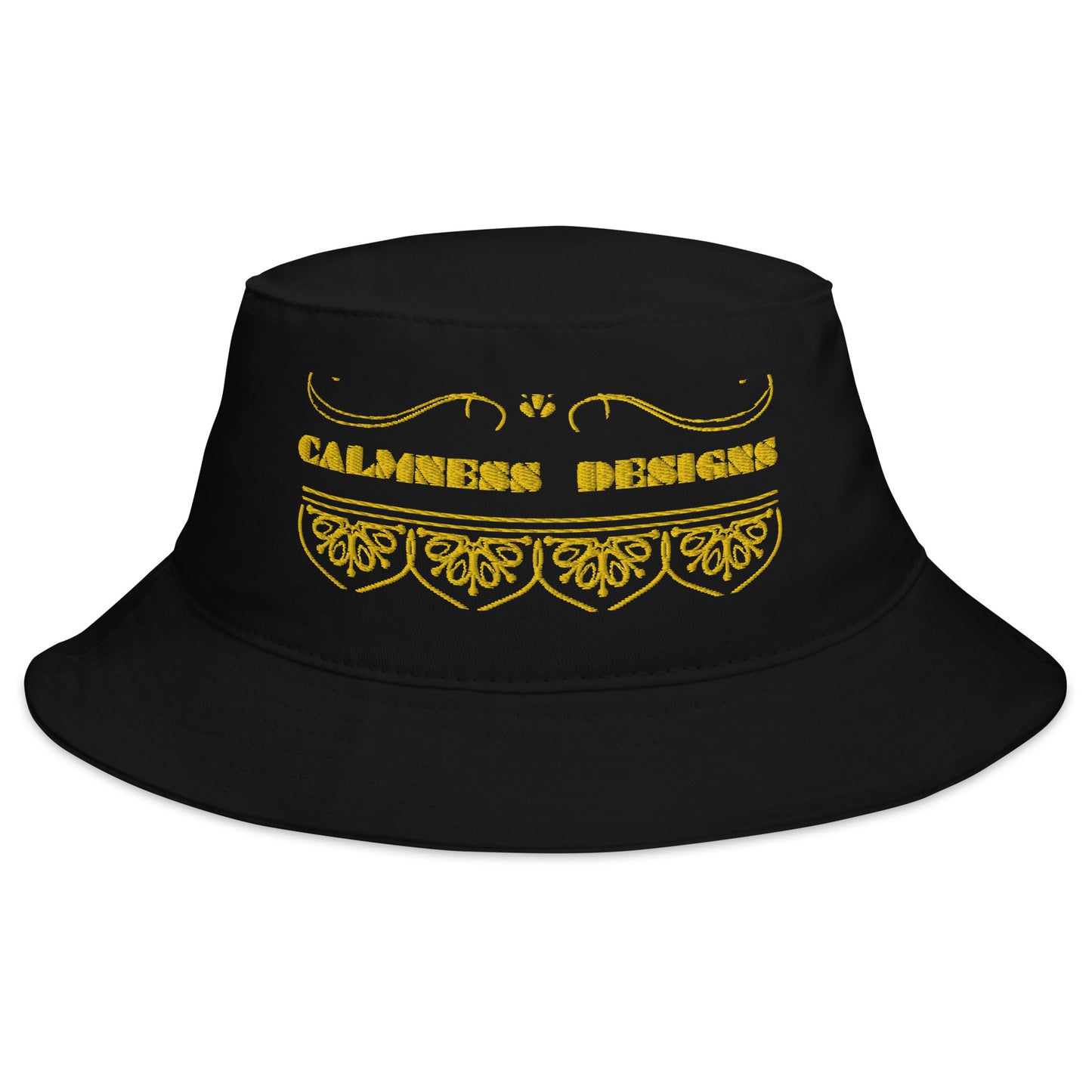 Bidri Decorative Elements Border GOLD, CALMNESS DESIGNS, Creative Designer's, Bucket Hat