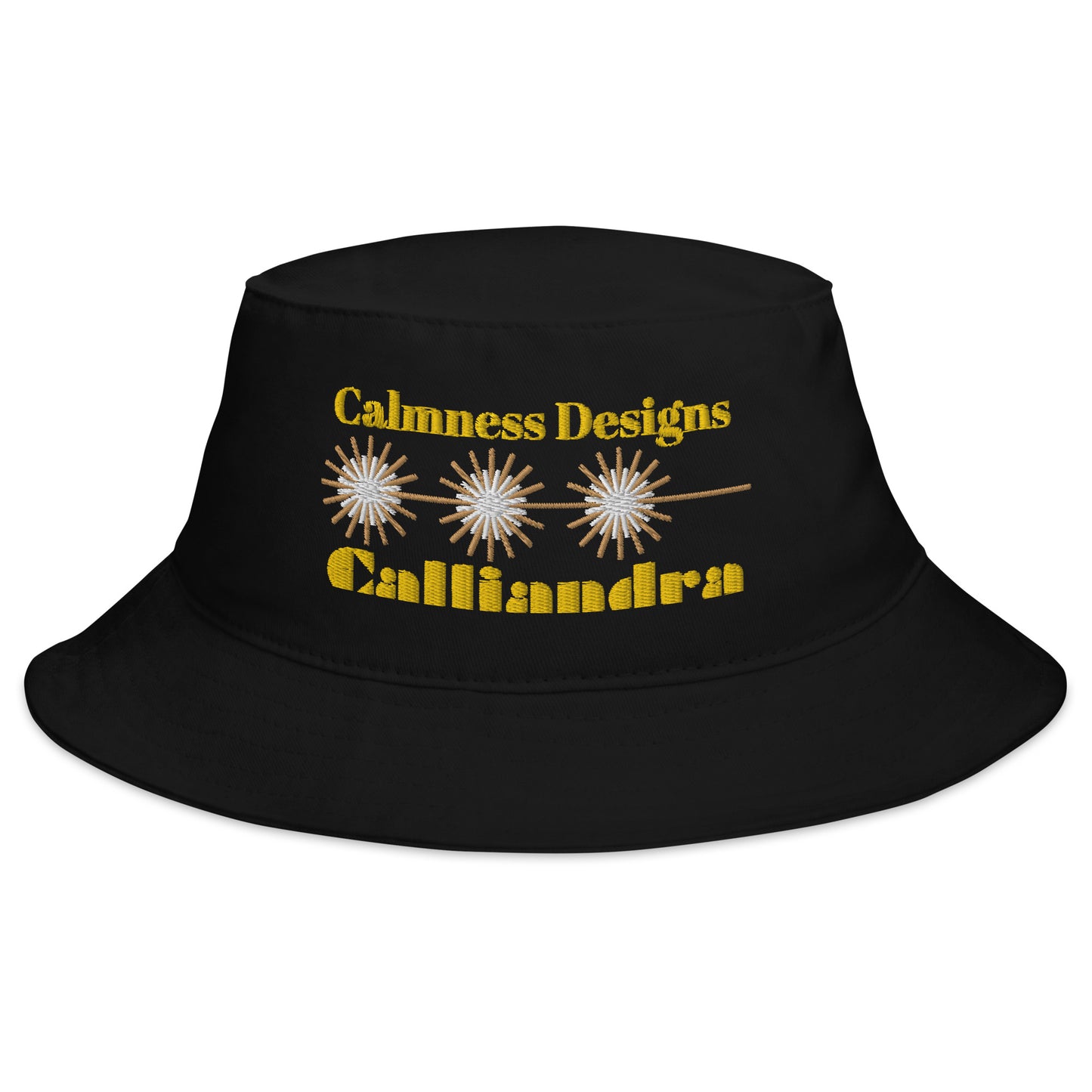 Elegant Geometric Calliandra, CALMNESS DESIGNS, Creative Designer's, Bucket Hat