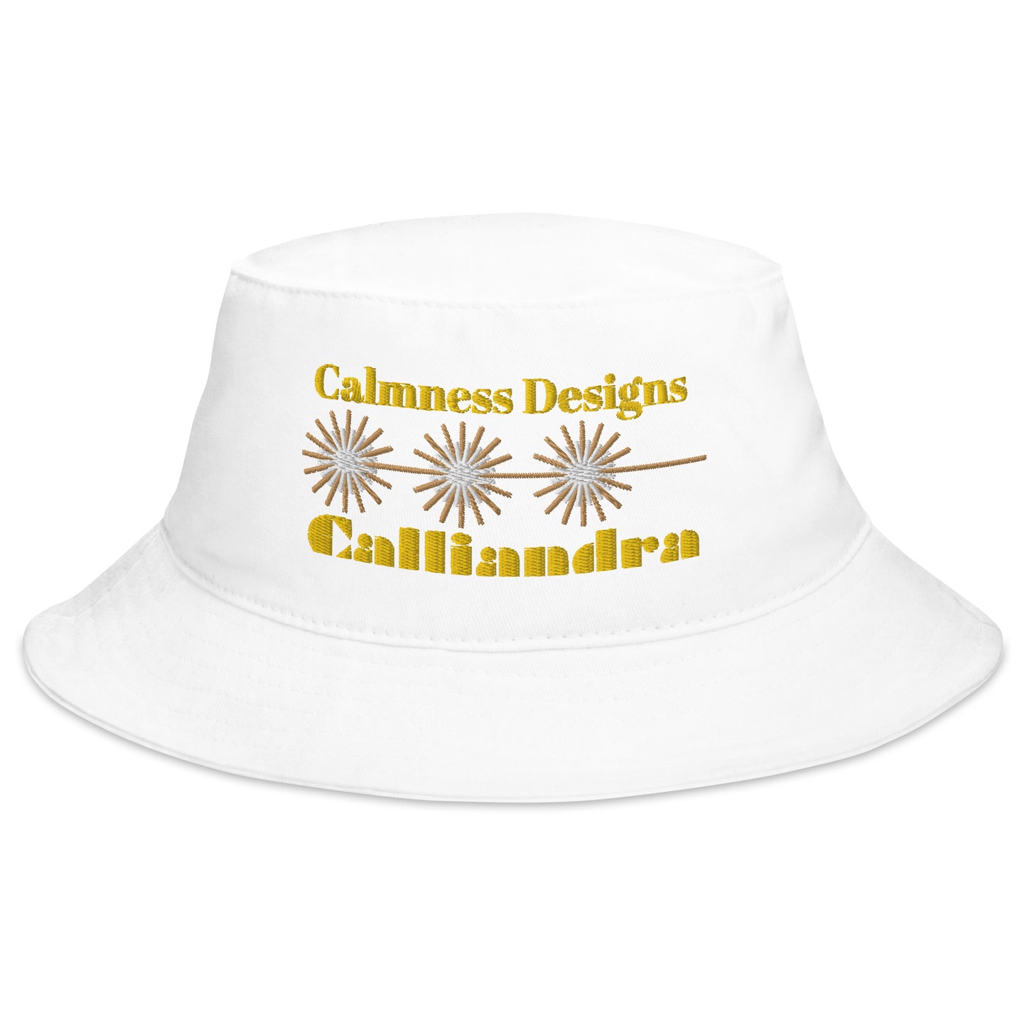 Elegant Geometric Calliandra, CALMNESS DESIGNS, Creative Designer's, Bucket Hat