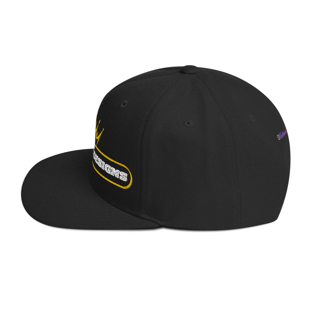 Text Frame, CALMNESS DESIGNS, Creative Designer's, Snapback Hat
