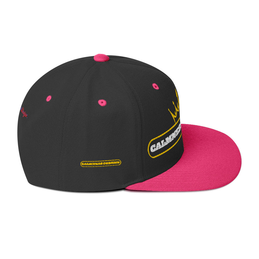Text Frame, CALMNESS DESIGNS, Creative Designer's, Snapback Hat