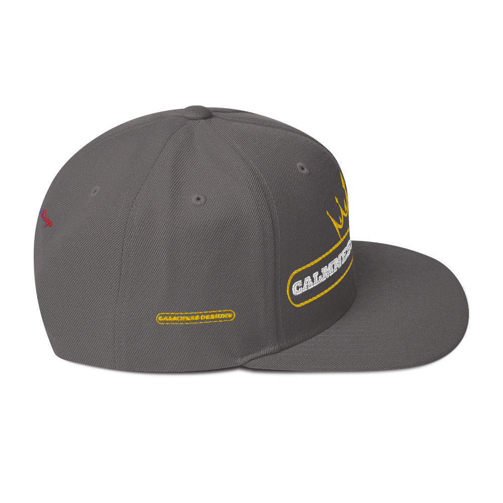 Text Frame, CALMNESS DESIGNS, Creative Designer's, Snapback Hat