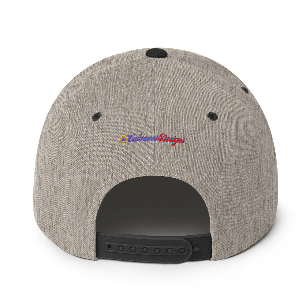 Text Frame, CALMNESS DESIGNS, Creative Designer's, Snapback Hat