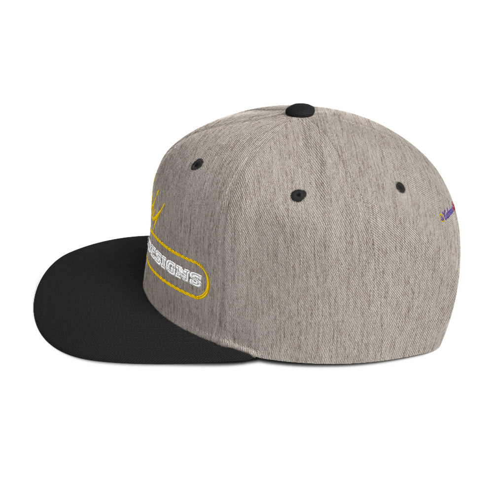 Text Frame, CALMNESS DESIGNS, Creative Designer's, Snapback Hat