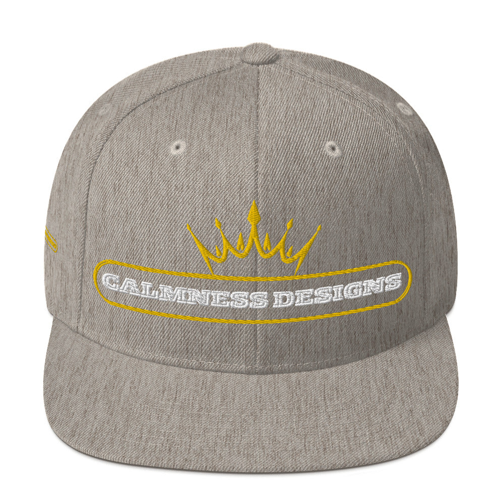 Text Frame, CALMNESS DESIGNS, Creative Designer's, Snapback Hat