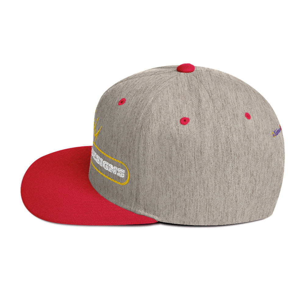 Text Frame, CALMNESS DESIGNS, Creative Designer's, Snapback Hat