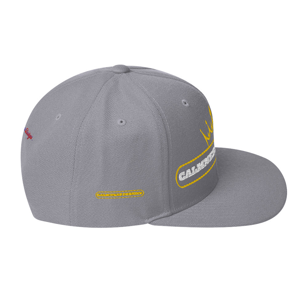 Text Frame, CALMNESS DESIGNS, Creative Designer's, Snapback Hat