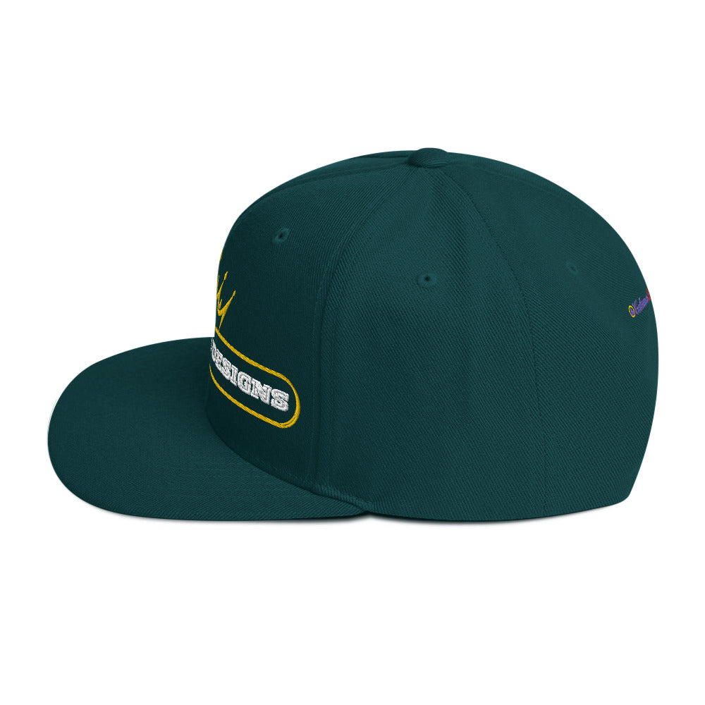 Text Frame, CALMNESS DESIGNS, Creative Designer's, Snapback Hat