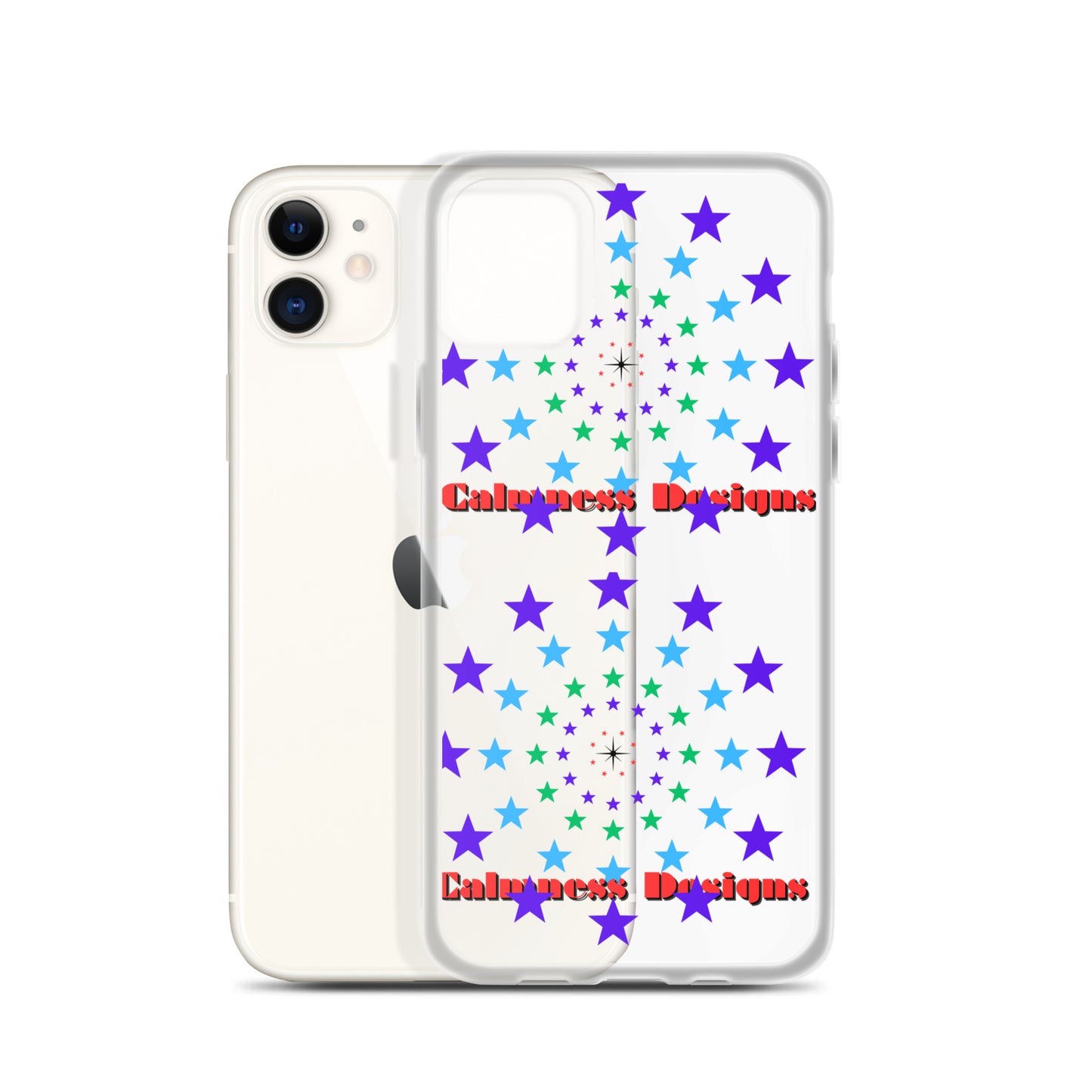 Stars Circle Icon, Calmness Designs, Clear Case for iPhone®