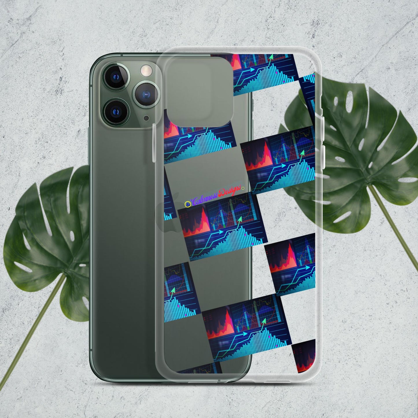 Growth Chart, Arrow, Stock, Calmness Designs, Creative Designs, Clear Case for iPhone®