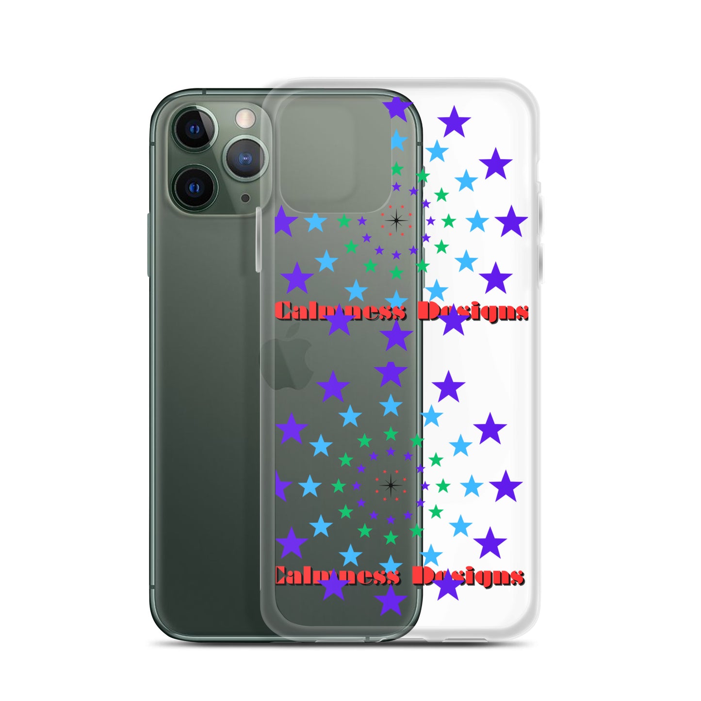 Stars Circle Icon, Calmness Designs, Clear Case for iPhone®