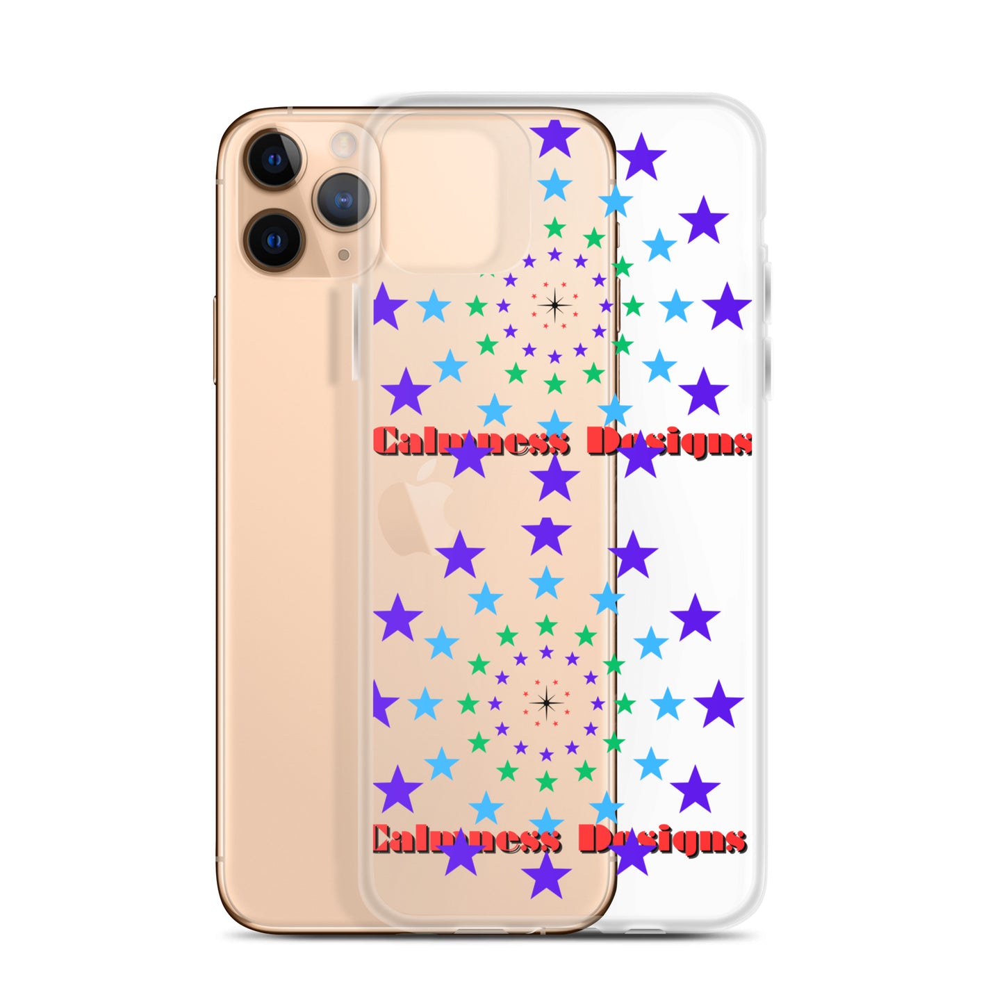 Stars Circle Icon, Calmness Designs, Clear Case for iPhone®