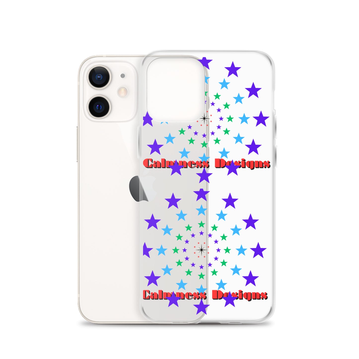 Stars Circle Icon, Calmness Designs, Clear Case for iPhone®