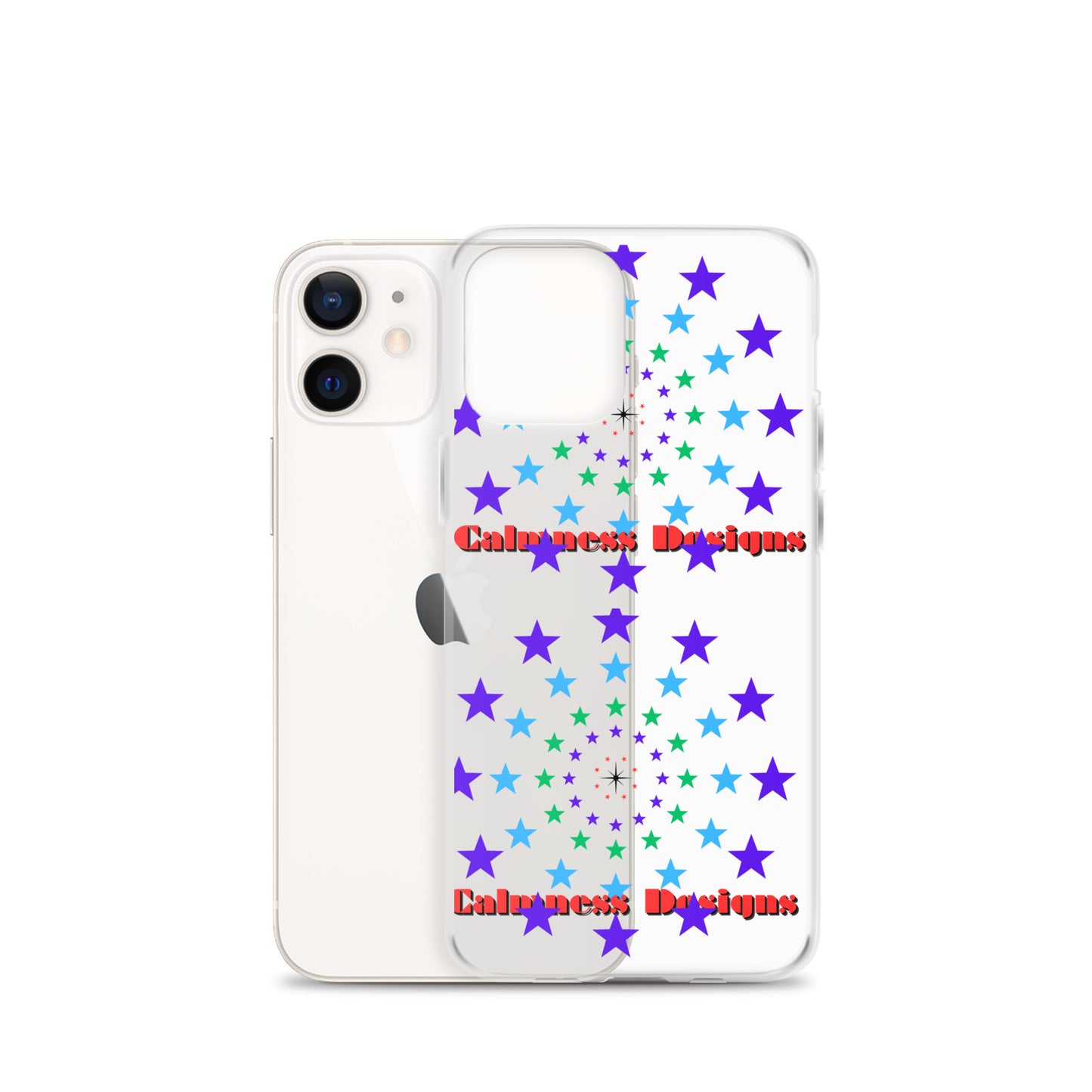 Stars Circle Icon, Calmness Designs, Clear Case for iPhone®