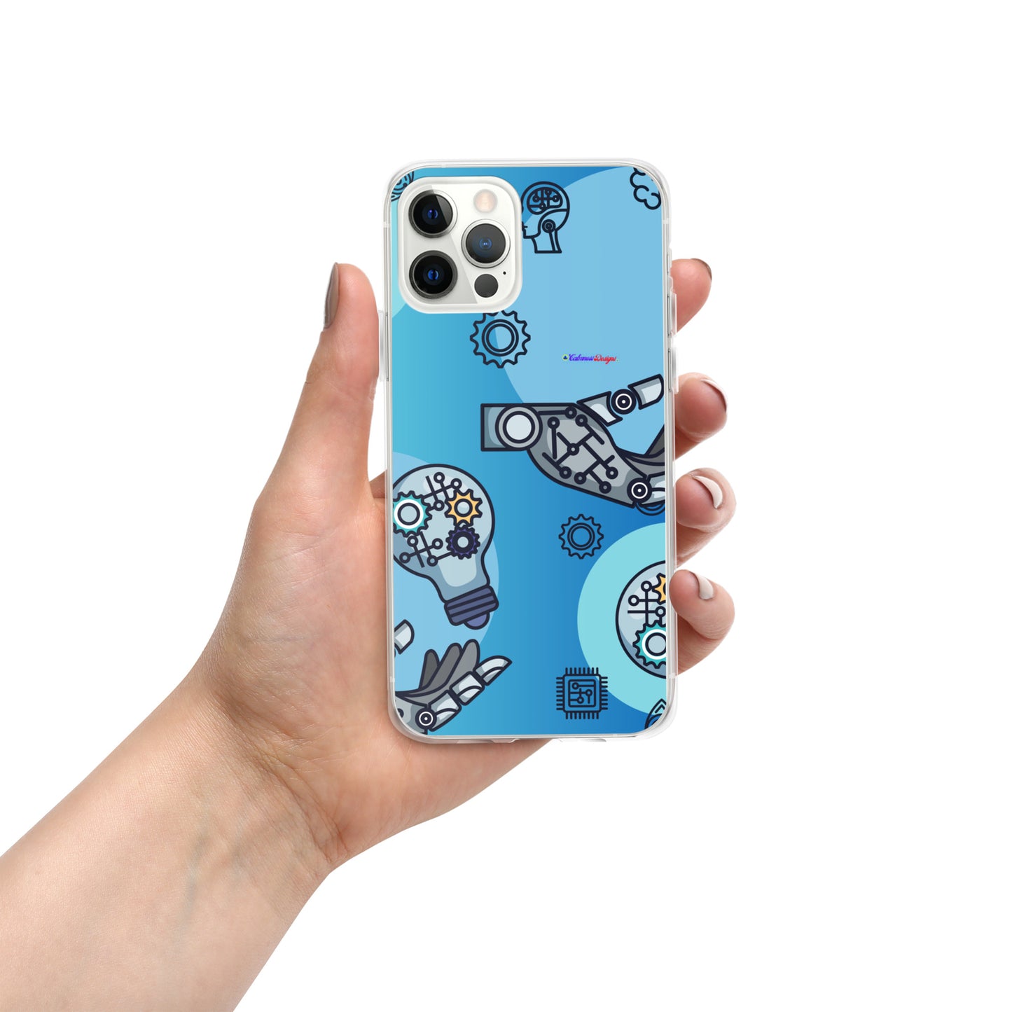 Circuit Board Technology, Hand Drawn Electronic Integrated Circuit, Digital Network Technology, Clear Case for iPhone®