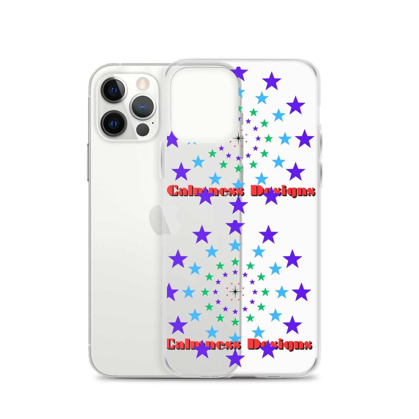 Stars Circle Icon, Calmness Designs, Clear Case for iPhone®