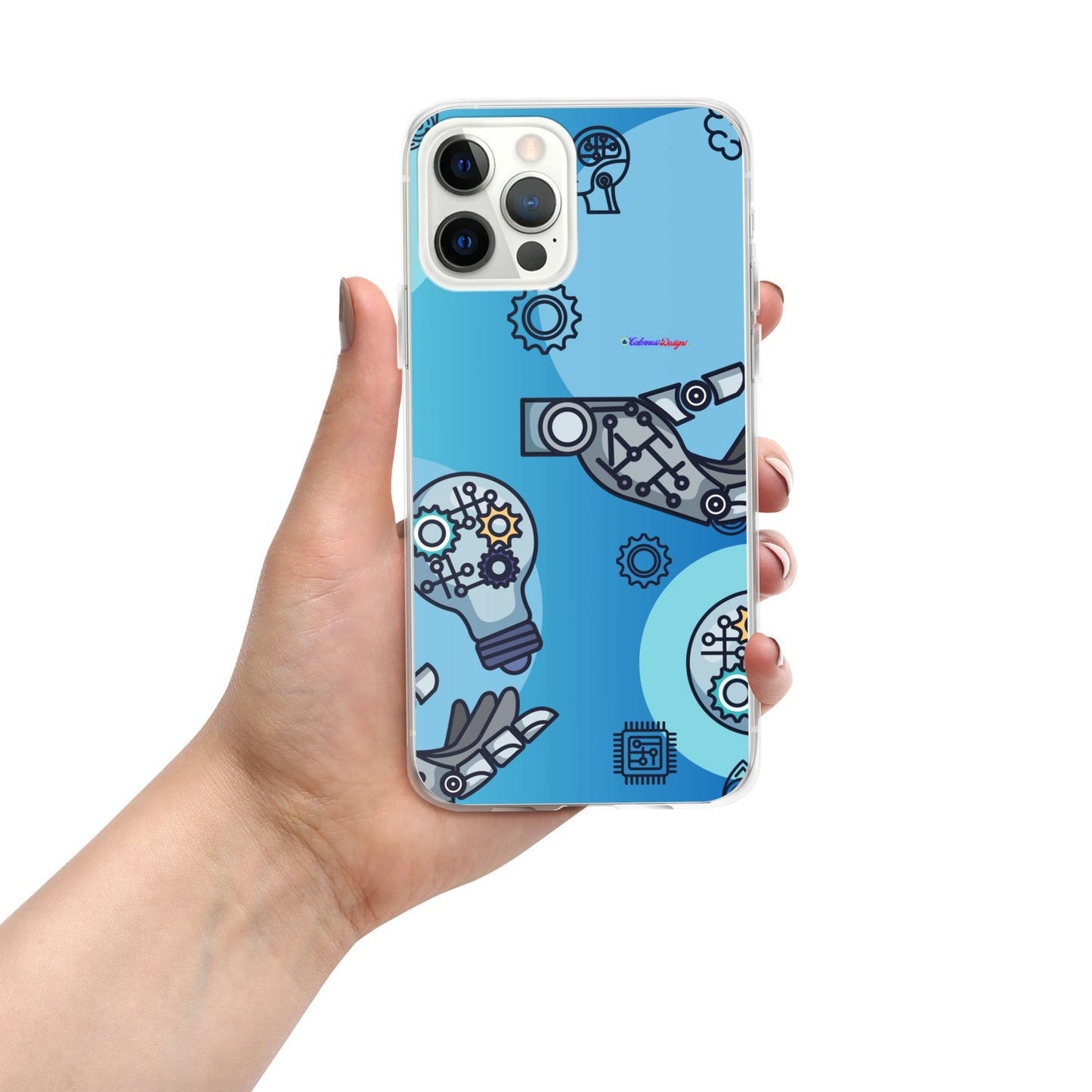 Circuit Board Technology, Hand Drawn Electronic Integrated Circuit, Digital Network Technology, Clear Case for iPhone®