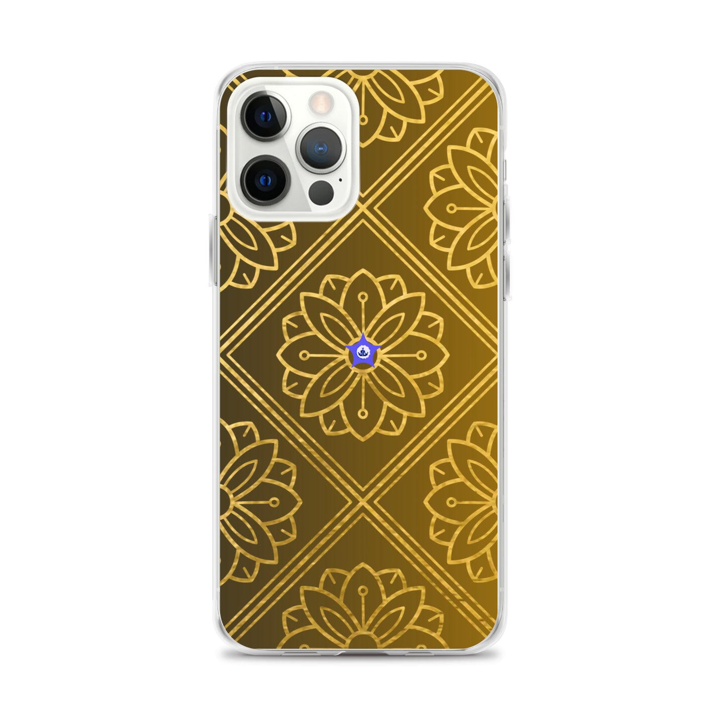 Bidri Decorative Elements Seamless Pattern Line art Clean-GOLD, CALMNESS DESIGNS, Creative Designer's, Clear Case for iPhone®