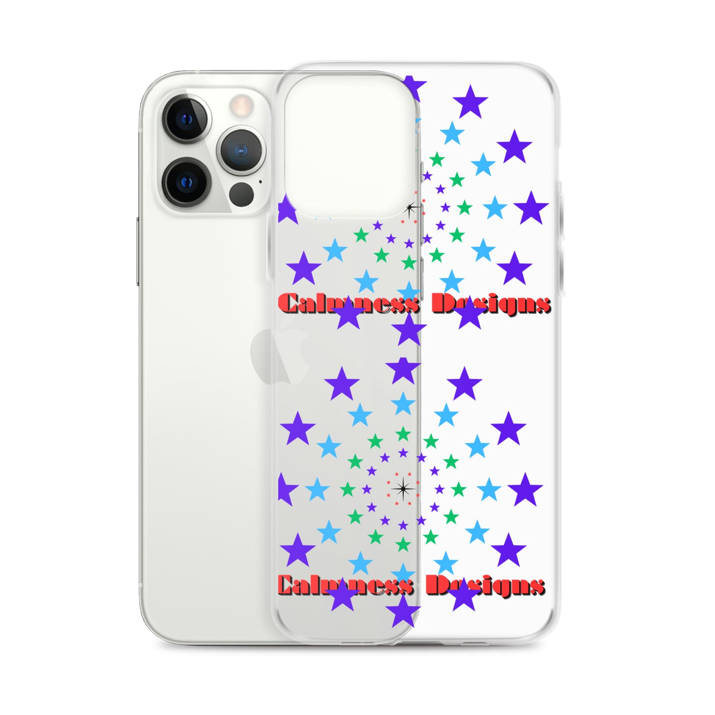 Stars Circle Icon, Calmness Designs, Clear Case for iPhone®