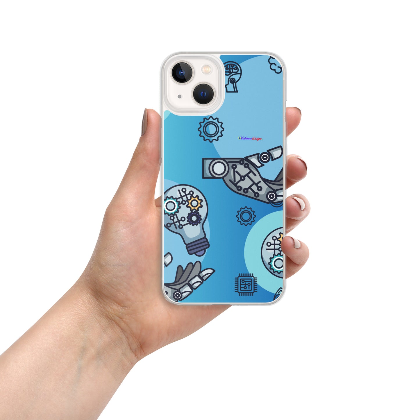 Circuit Board Technology, Hand Drawn Electronic Integrated Circuit, Digital Network Technology, Clear Case for iPhone®
